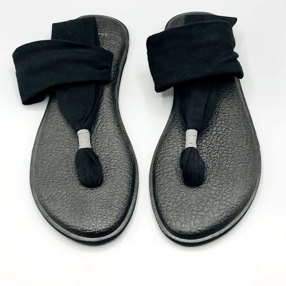 Sanuk Black YOGA SLING 2 Women's Sandal 10 - Picture 3 of 4
